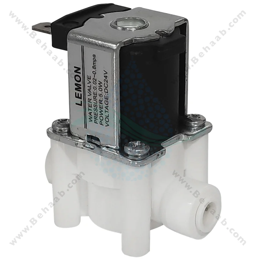 شیر برقی تصفیه آب لمون LEMON - 24V DC RO Water Purifier Solenoid Valve LEMON
