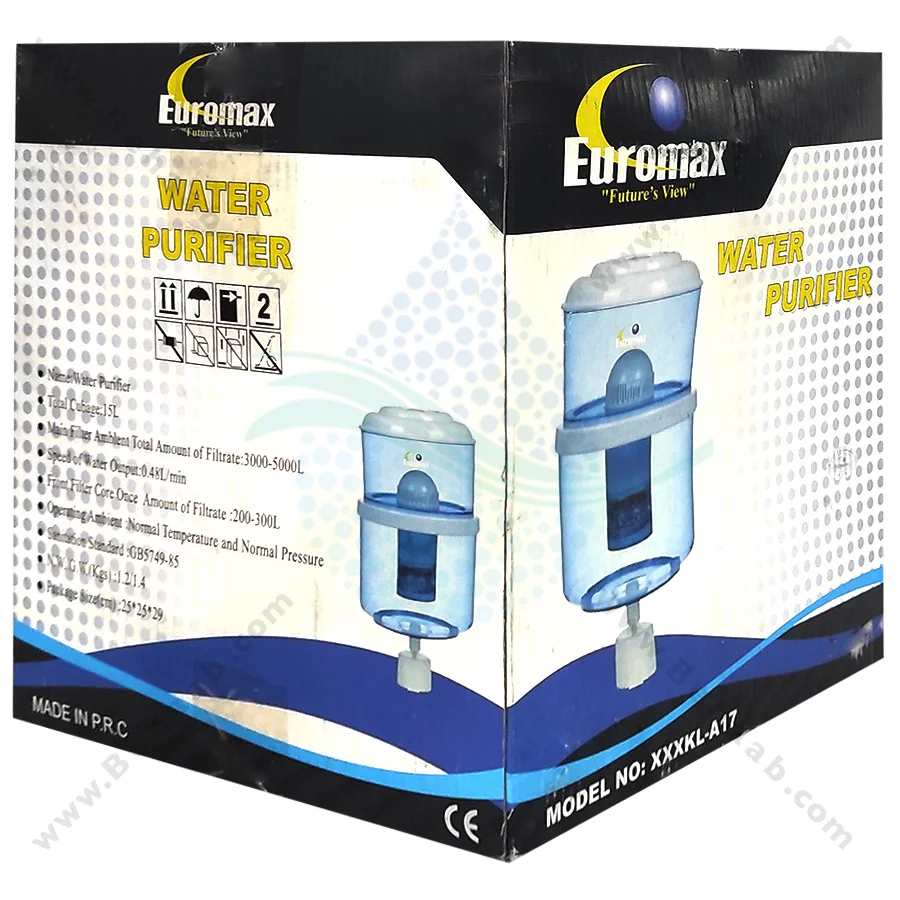 مخزن آبسردکن تصفیه دار EUROMAX - EUROMAX Water Filtration System for Top-Load Water Dispensers