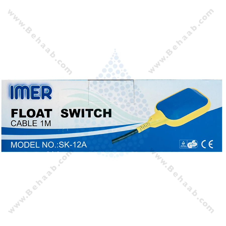 فلوتر برقی ایمر Imer مدل SK-12A با کابل 1 متری - IMER Magnetic Float Level Switch SK-12A With Cable 1M