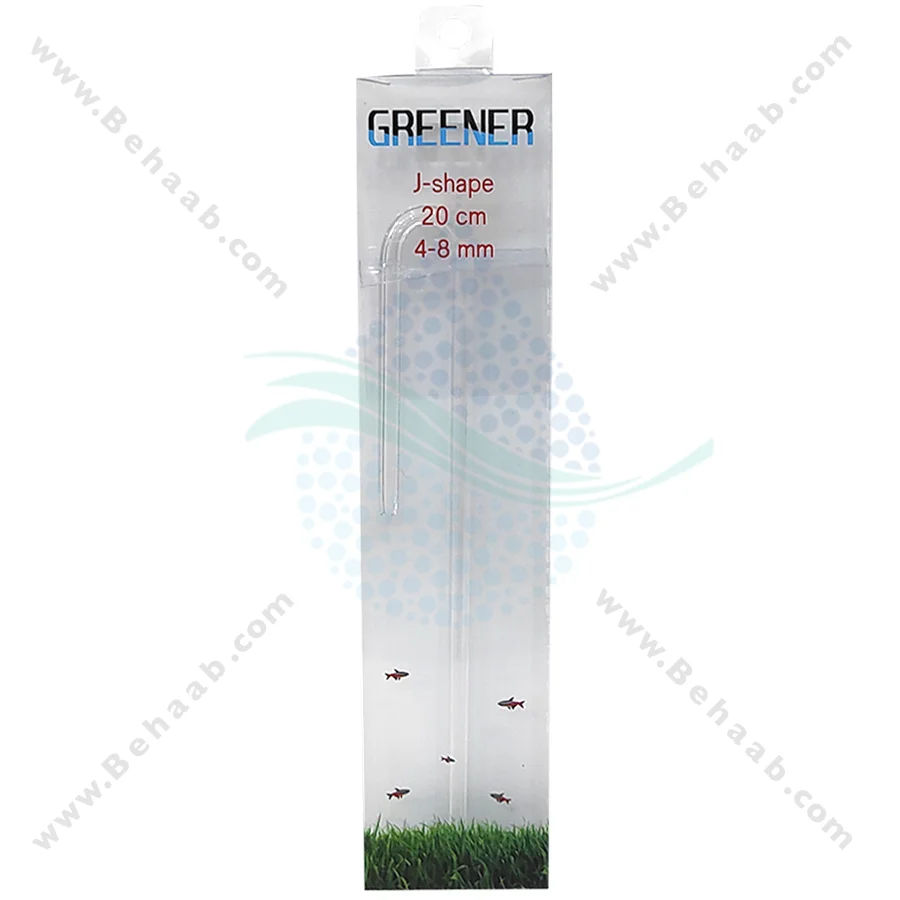 رابط یو شکل شیشه ای شلنگ هوا 20 سانتیمتری آکواریوم - U Shaped Glass Tube for Aquarium Co2 System Diffuser 20 CM