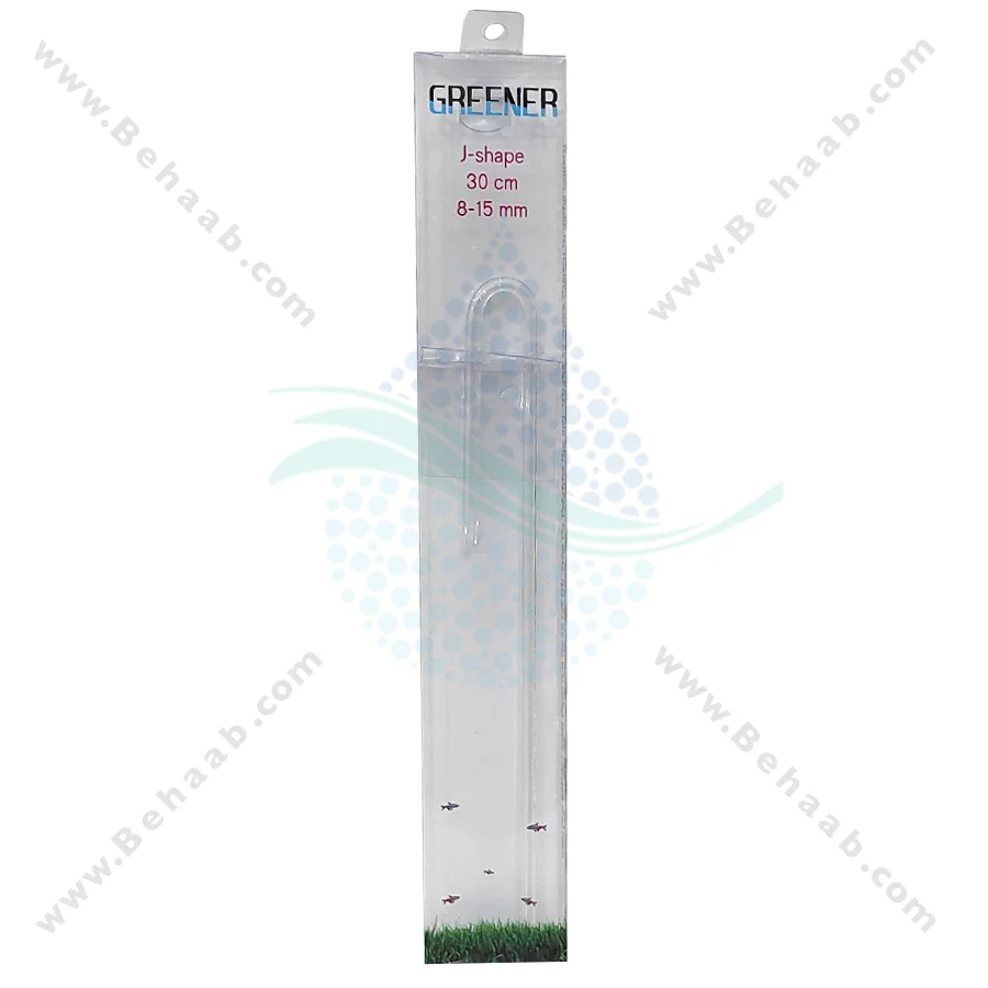 رابط یو شکل شیشه ای شلنگ هوا 30 سانتیمتری آکواریوم - U Shaped Glass Tube for Aquarium Co2 System Diffuser 30 CM