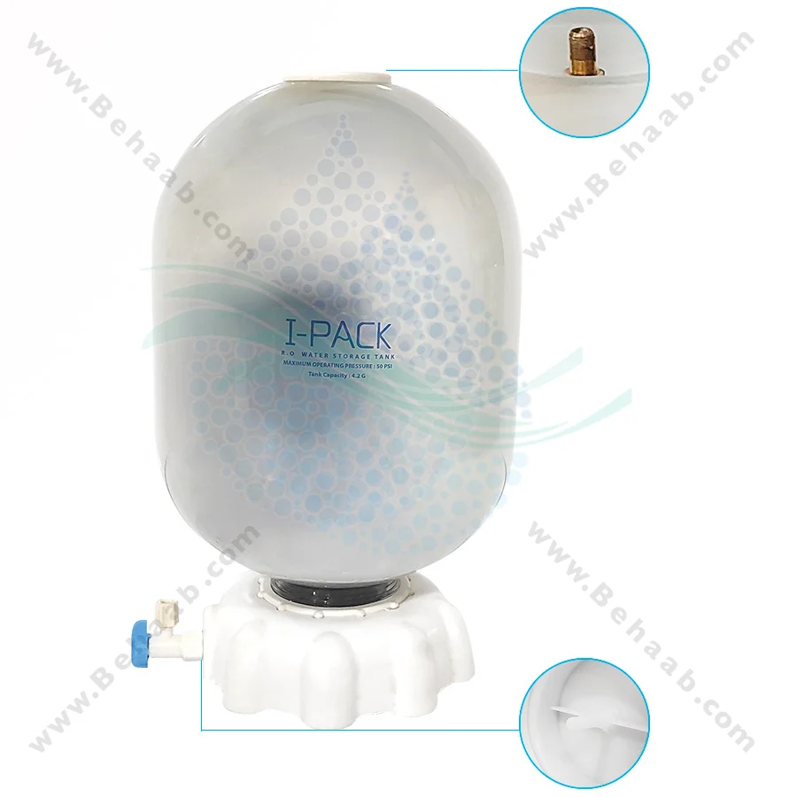 مخزن تصفیه آب 4.2 گالن آی پک - Reverse Osmosis Water Storage Tank 4.2 Gallon I-PACK