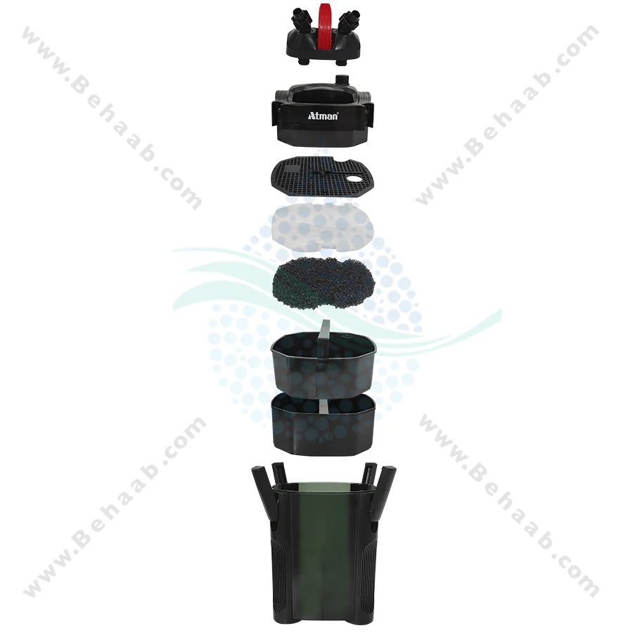 فیلتر سطلی آتمن مدل RF-1001 - ATMAN RF-1001 Aquarium External Canister Filter