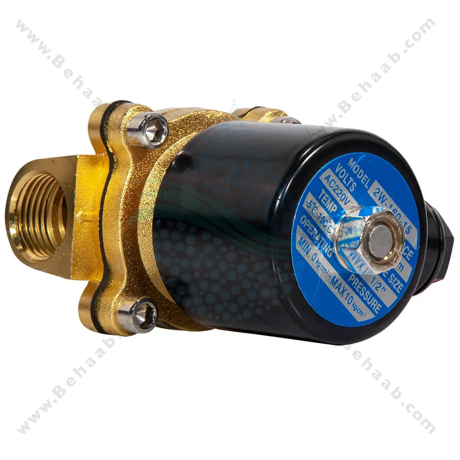 شیر برقی تصفیه آب مدل 2W-160-15 سایز 1/2 اینچ - 1/2inch 2W-160-15 Ro Solenoid Valve 220V AC