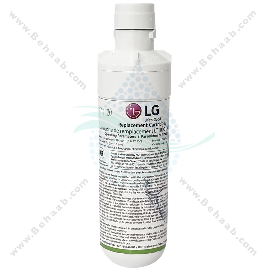 فیلتر یخچال ال جی مدل LT1000P اورجینال - LG LT1000P Refrigerator Water Filter