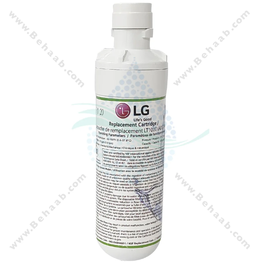 فیلتر یخچال ال جی مدل LT1000P اورجینال - LG LT1000P Refrigerator Water Filter