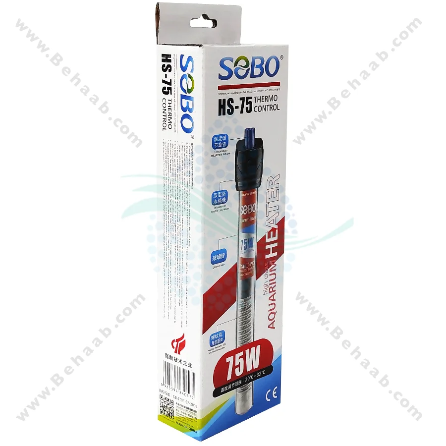 بخاری آکواریوم 75 وات سوبو HS-75 - Aquarium Heaters SOBO HS-75W