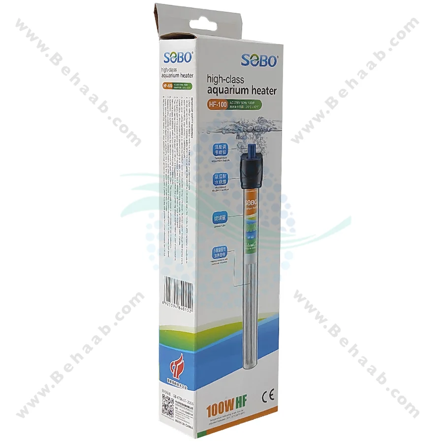 بخاری آکواریوم 100 وات سوبو HF-100 - Aquarium Heaters SOBO HF-100W