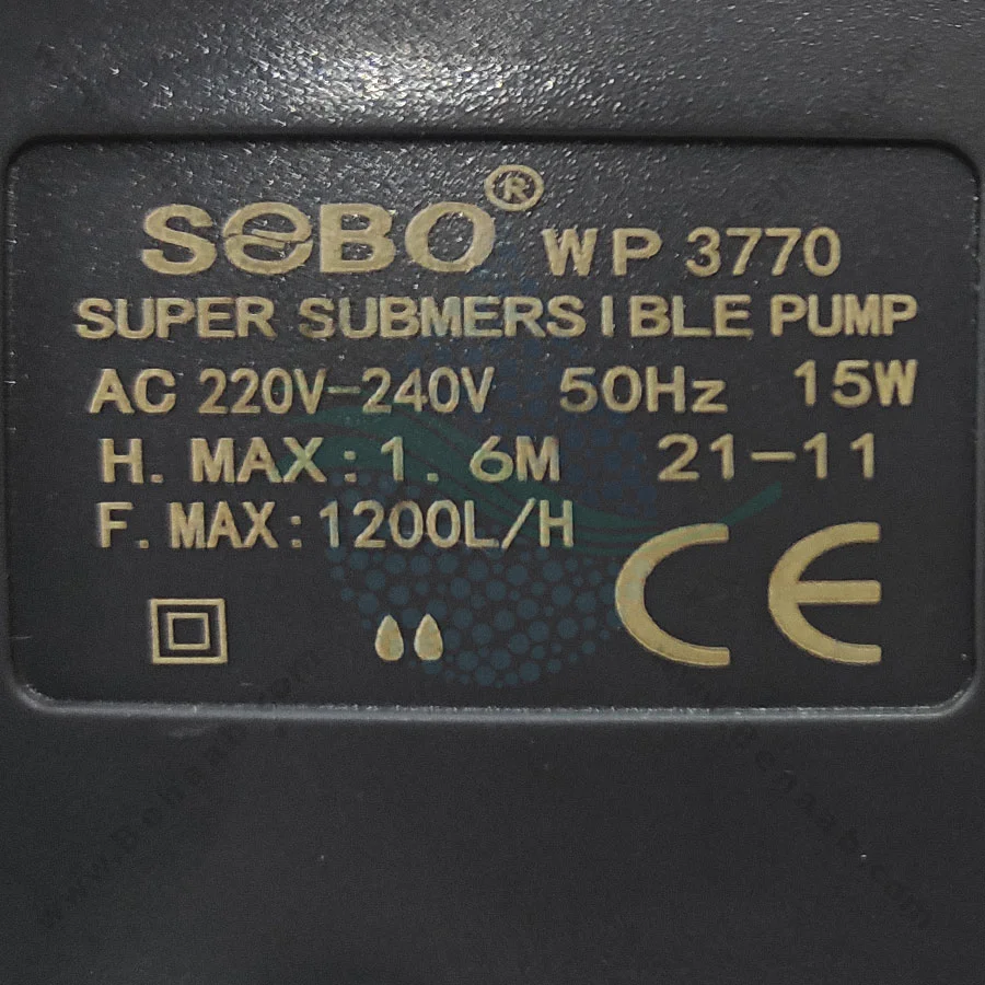 واتر پمپ آکواریوم سوبو مدل WP-3770 - Submersible Aquarium Pump SOBO WP-3770