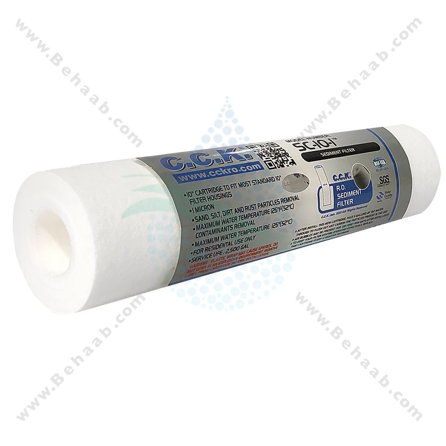 پک 3 عددی فیلتر تصفیه آب سی سی کا اورجینال - 3 Stage 10 inch Water Filter Cartridge PP UDF CTO CCK