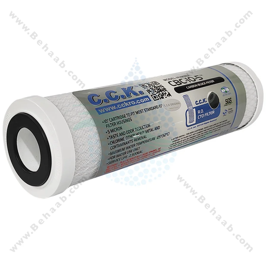 پک 3 عددی فیلتر تصفیه آب سی سی کا اورجینال - 3 Stage 10 inch Water Filter Cartridge PP UDF CTO CCK