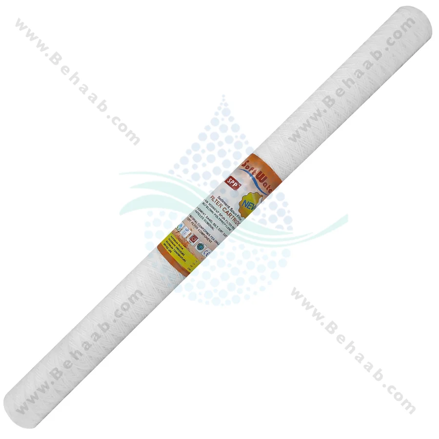 فیلتر نخ تابیده 30 اینچ اسلیم سافت واتر 5 میکرون - 30 Inch 5 Micron String Wound Filter Cartridges Soft Water