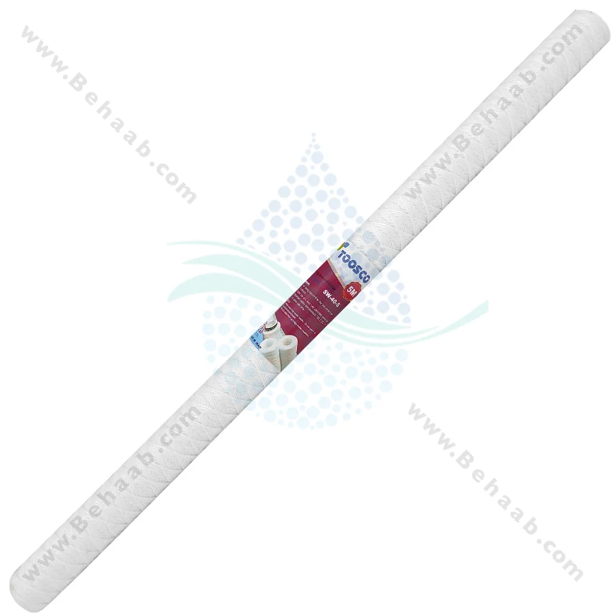 فیلتر نخ تابیده 40 اینچ اسلیم توسکو 5 میکرون مدل SW-40-5 - 40 Inch 5 Micron String Wound Filter Cartridges TOOSCO SW-40-5