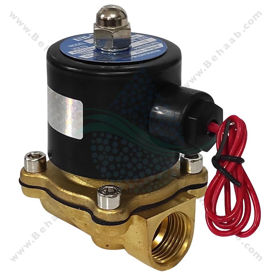 شیر برقی تصفیه آب یونیدی مدل UW-15 سایز 1/2 اینچ - 1/2inch UW-15 Uni-D Type Brass Solenoid Valve 220V AC