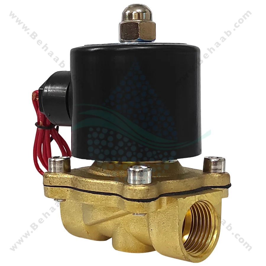 شیر برقی تصفیه آب یونیدی مدل UW-15 سایز 1/2 اینچ - 1/2inch UW-15 Uni-D Type Brass Solenoid Valve 220V AC