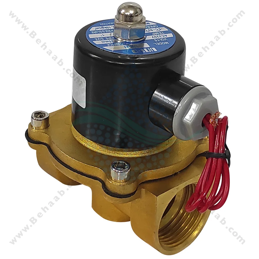 شیر برقی تصفیه آب یونیدی مدل UW-25 سایز 1 اینچ - 1inch UW-25 Uni-D Type Water Solenoid Valve 220V AC