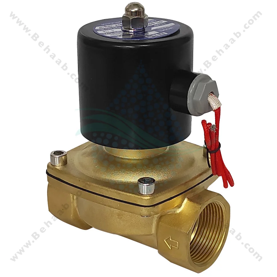 شیر برقی تصفیه آب یونیدی مدل UW-35 سایز 1/4-1 اینچ - 1-1/4inch UW-35 Uni-D Type Brass Solenoid Valve 220V AC