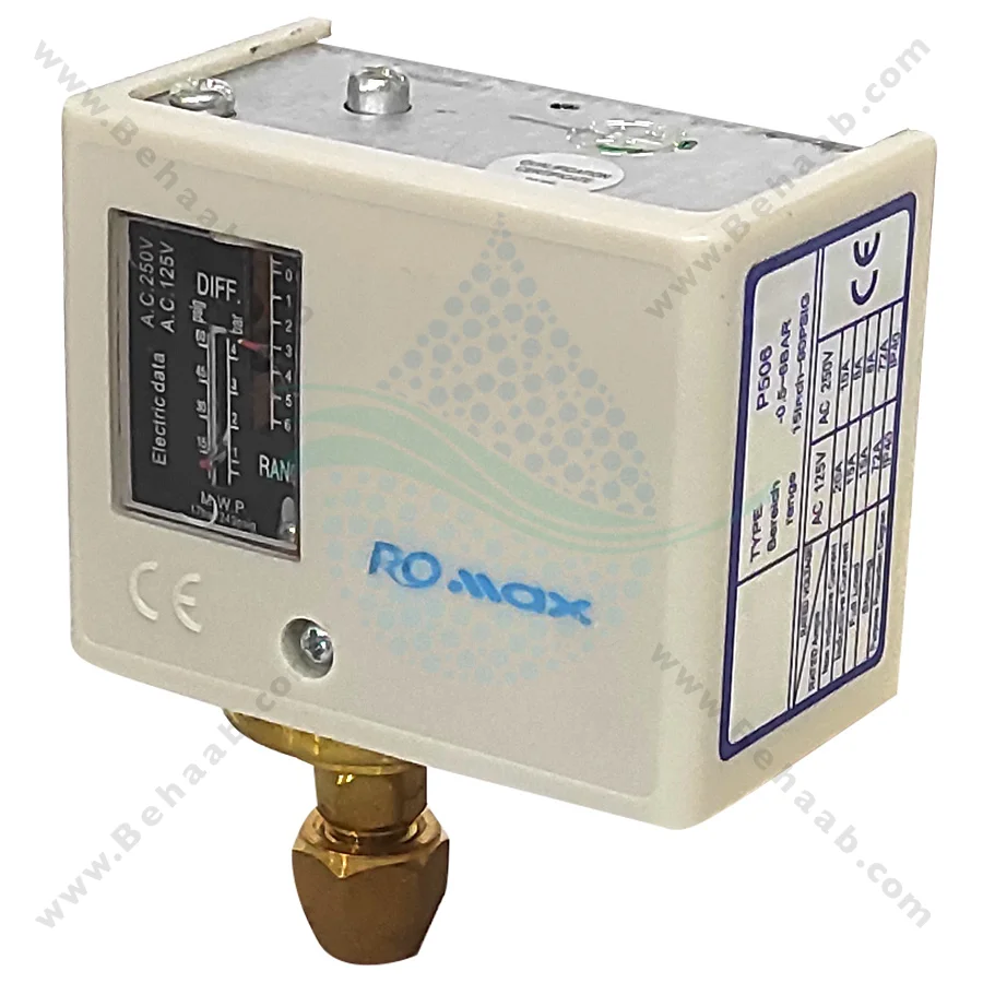 پرشر سوئیچ رومکس مدل P506E - Pressure Switch RO MAX P506E