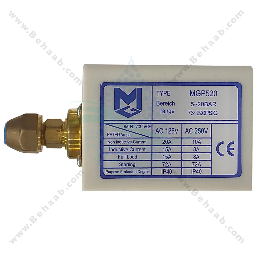 پرشر سوئیچ MG مدل P520E - Pressure Switch Controller MG P520E