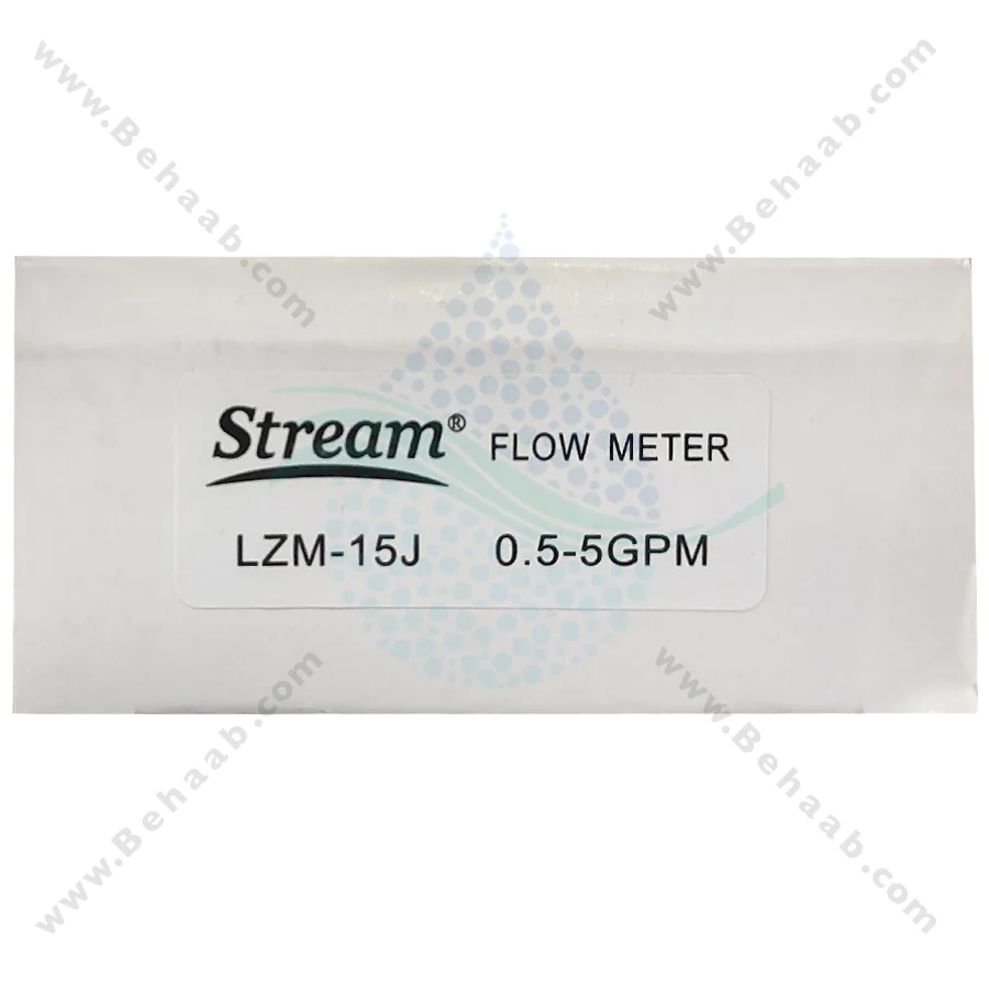 فلومتر تابلویی استریم 5GPM مدل LZM-15J - LZM-15J Panel Type Water Flow Meter 0.5-5 GPM 2-18 LPM