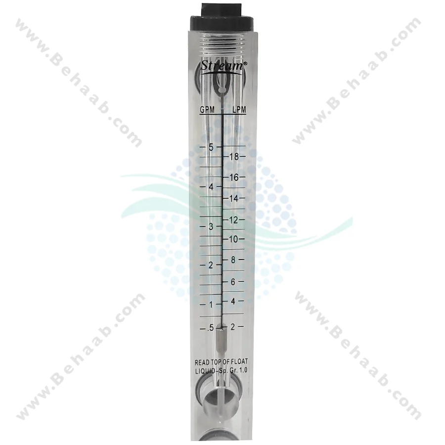 فلومتر تابلویی استریم 5GPM مدل LZM-15J - LZM-15J Panel Type Water Flow Meter 0.5-5 GPM 2-18 LPM