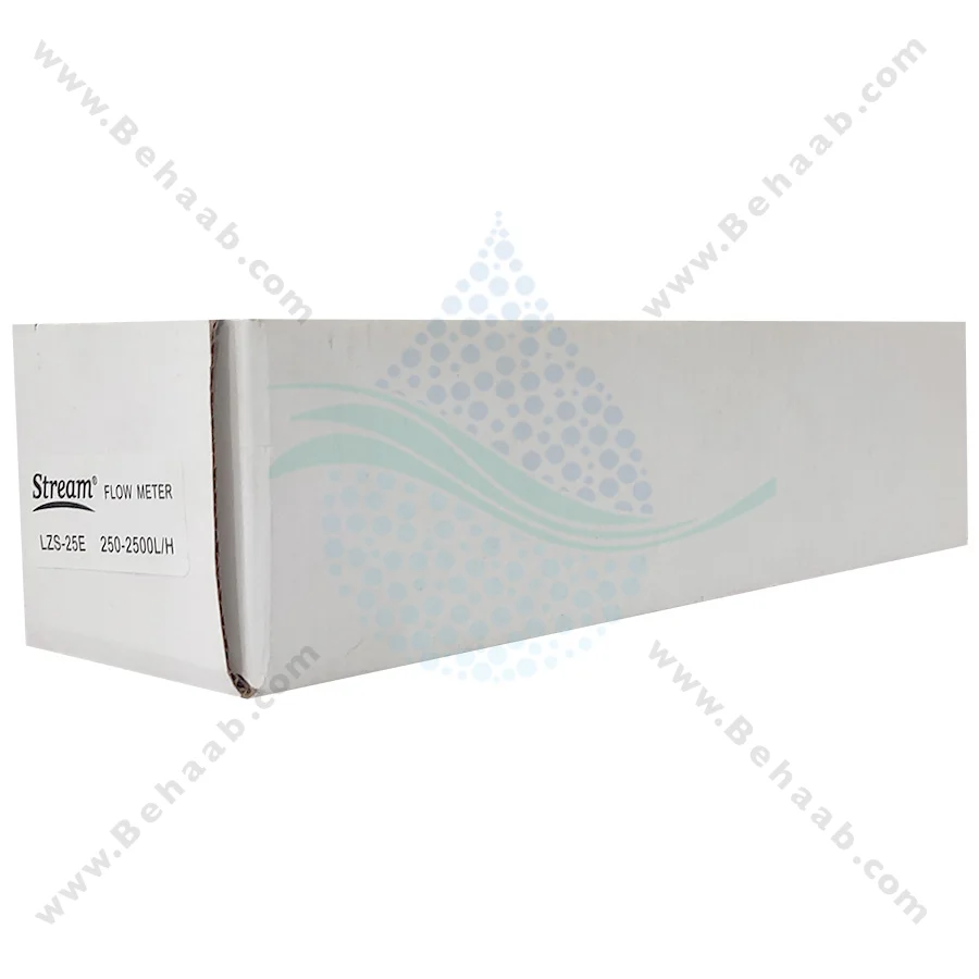 فلومتر خطی استریم 2500Lh مدل LZS-25 - 250-2500L/H Plastic Tube Type Liquid Water Rotameter LZS-25 Flow Meter