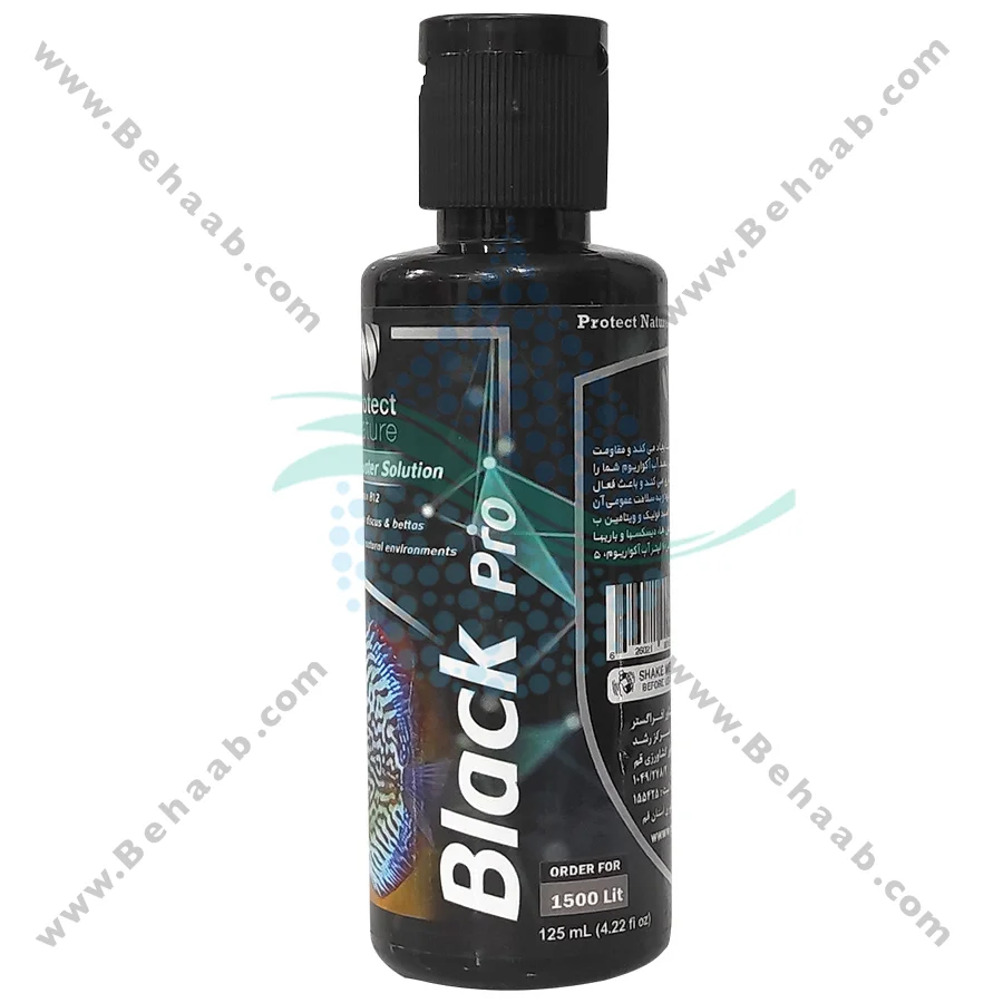 محلول شبیه ساز آب آکواریوم پروتکت نیچر مدل بلک پرو - Black Water Simulation Protect Nature Black Pro