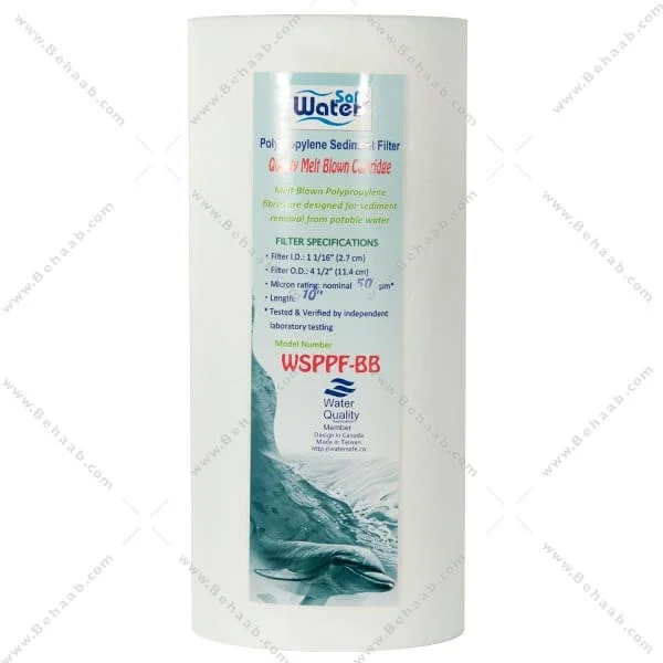 فیلتر الیافی 10 اینچ جامبو واترسیف 50 میکرون - Industrial Sediment Polypropylene Filter WaterSafe