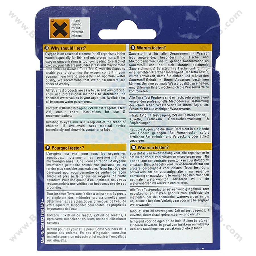 تستر دی اکسید کربن آب آکواریوم تترا Tetra - Tetra Test CO2