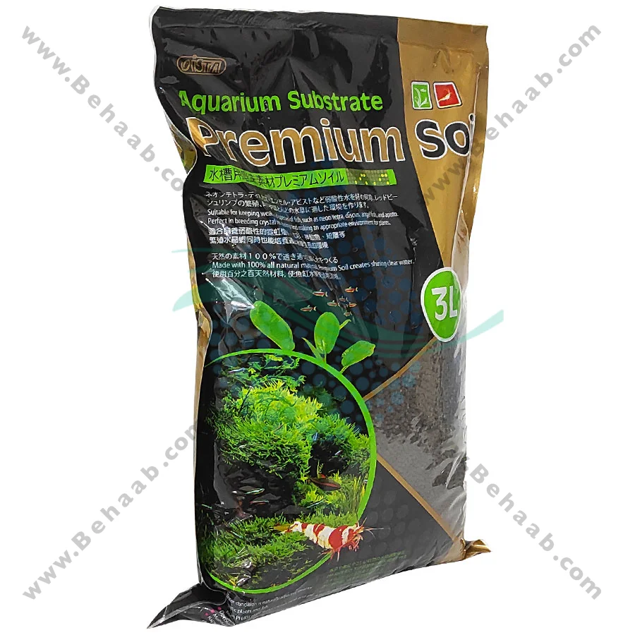خاک آکواریوم پلنت برند ISTA ژاپن - پرمیوم 3 لیتر - Aquarium Substrate Premium Soil ISTA 3L