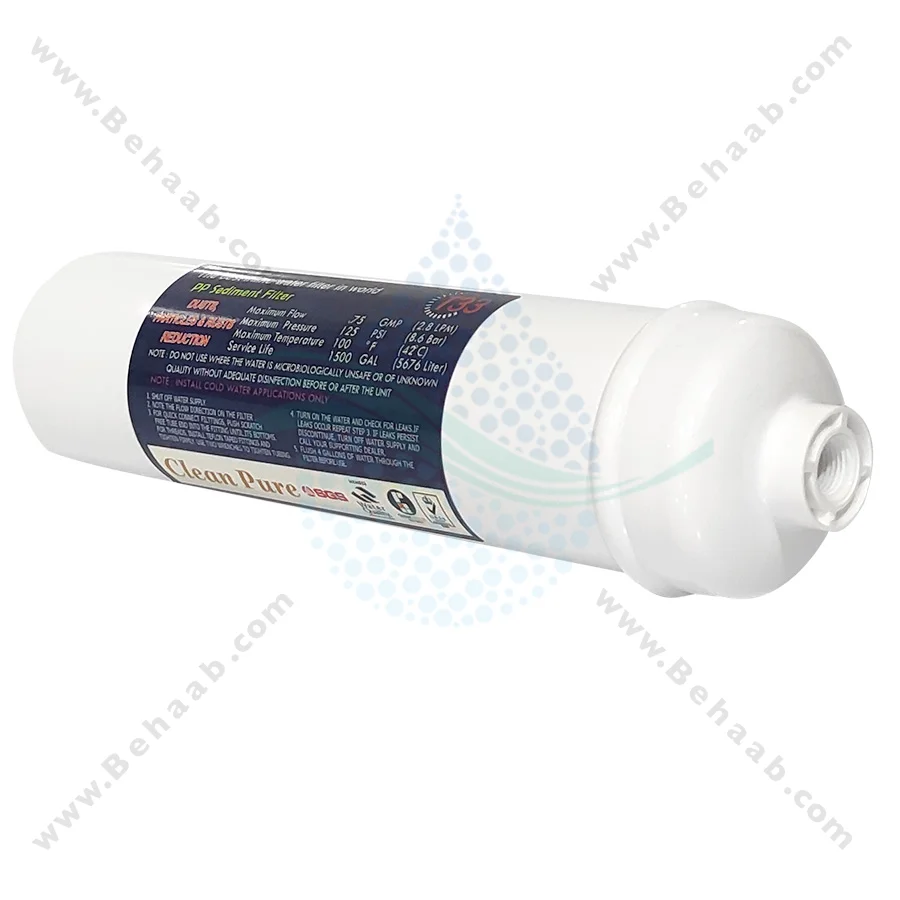پک 3 عددی فیلتر اینلاین تصفیه آب کلین پیور T33 ایرانی - Water Filters Set PP Sediment GAC CTO Inline Clean Pure