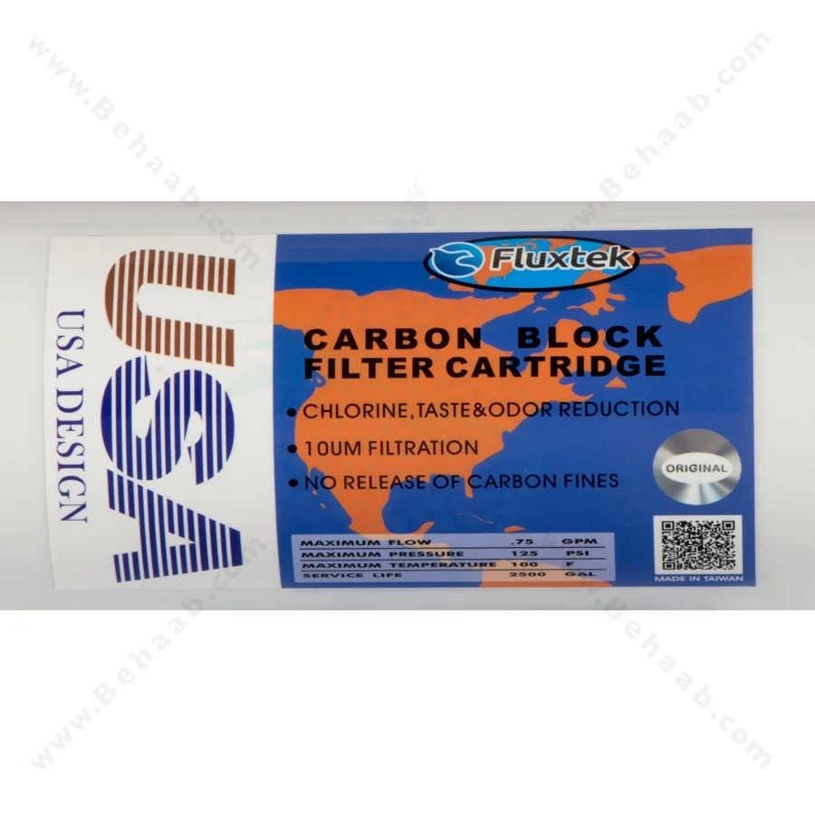 پک 3 عددی فیلتر تصفیه آب اینلاین فلاکستک - 3-Stage Inline Water Filter Replacement PP UDF CTO