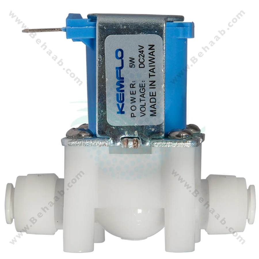 شیر برقی تصفیه آب کمفلو KEMFLO - 24V DC RO Water Purifier Solenoid Valve KEMFLO
