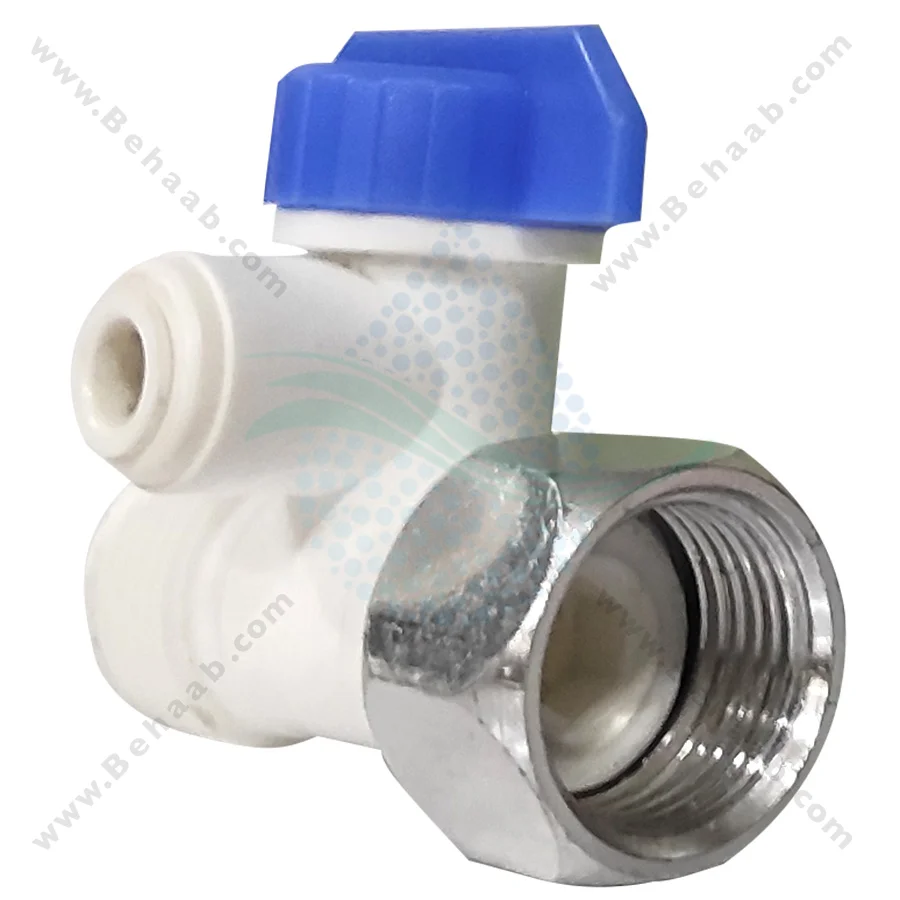 سه راهی و شیر ورودی تصفیه آب - Plastic Inlet Valve with Connector 1/2 inch Water Purifier