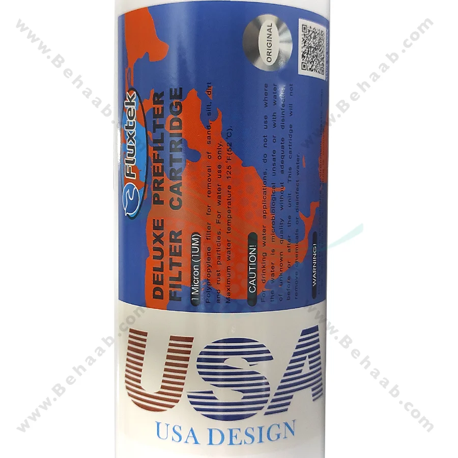 فیلتر بیرونی یخچال الیافی 1 میکرون فلاکستک - Fluxtek Exterior Refrigerator Water Filter 1 Micron PP Sediment