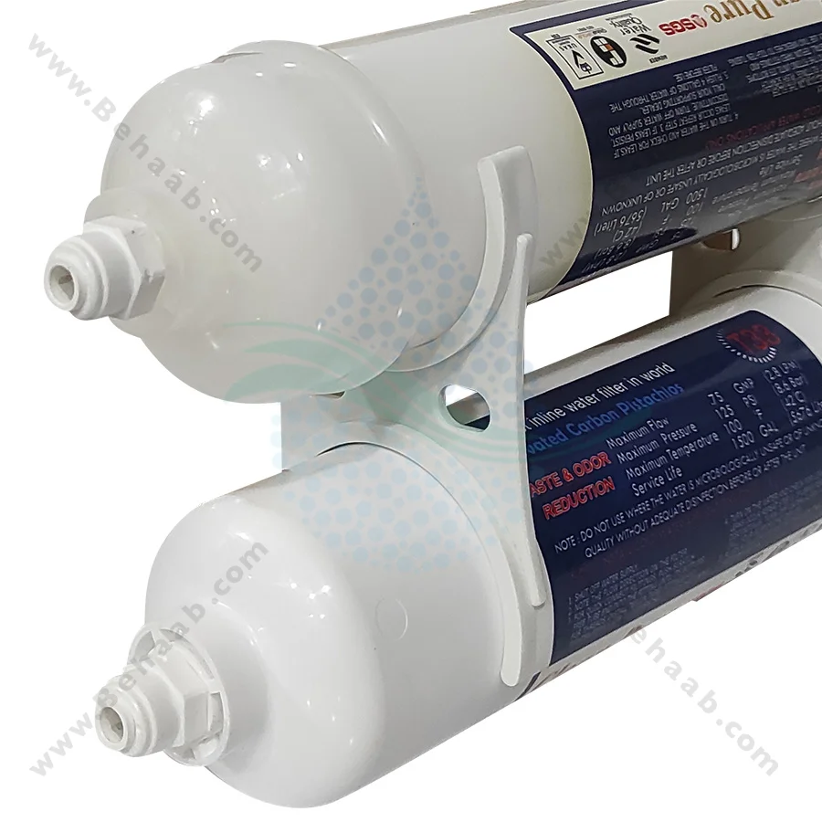 فیلتر بیرونی یخچال 2 مرحله الیاف و کربن کلین پیور - 2 Stage Exterior Refrigerator Water Filter PP and GAC Clean Pure
