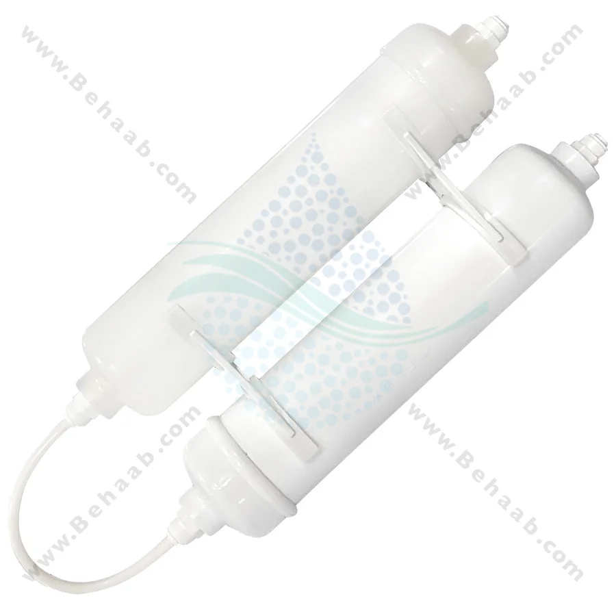 فیلتر بیرونی یخچال 2 مرحله الیاف و کربن کلین پیور - 2 Stage Exterior Refrigerator Water Filter PP and GAC Clean Pure