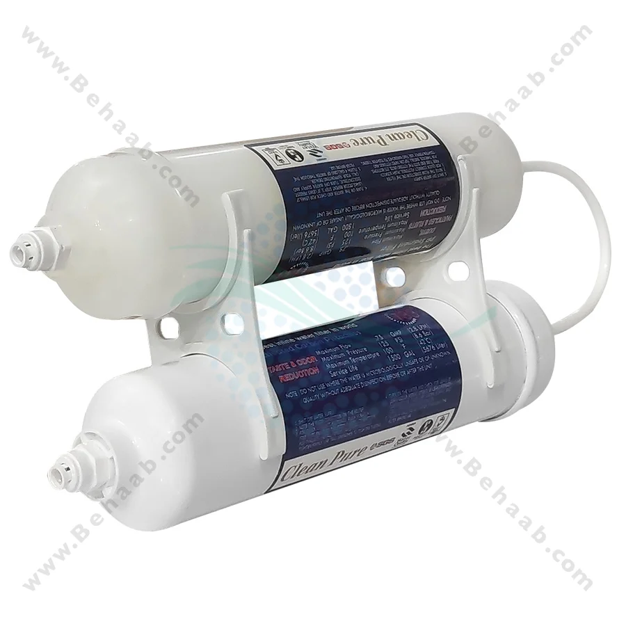 فیلتر بیرونی یخچال 2 مرحله الیاف و کربن کلین پیور - 2 Stage Exterior Refrigerator Water Filter PP and GAC Clean Pure