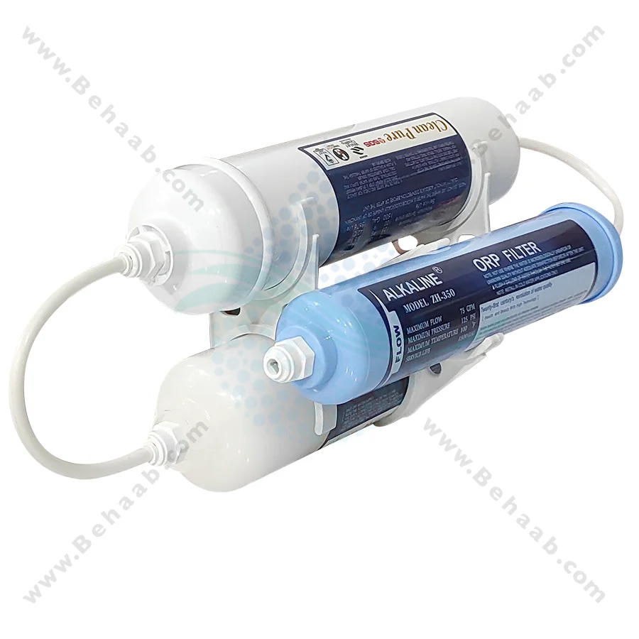 فیلتر بیرونی یخچال 3 مرحله الیاف، کربن و قلیایی کلین پیور - 3 Stage Exterior Refrigerator Water Filter PP and GAC and Alkaline Clean Pure