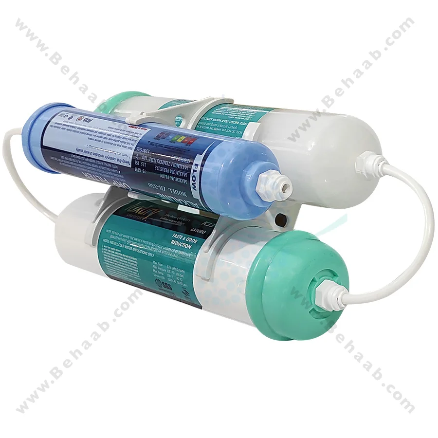 فیلتر بیرونی یخچال 3 مرحله الیاف، کربن و قلیایی لاکچری - 3 Stage Exterior Refrigerator Water Filter PP and GAC and Alkaline Luxury