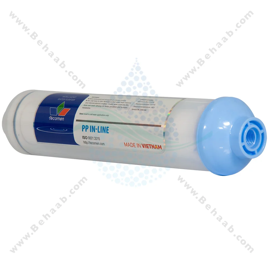 فیلتر محافظ ممبران تکومن - 1 Micron Inline Sediment Filter Tecomen to Protect Reverse Osmosis Membrane