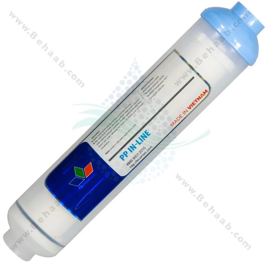 فیلتر محافظ ممبران تکومن - 1 Micron Inline Sediment Filter Tecomen to Protect Reverse Osmosis Membrane