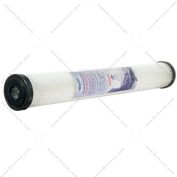 فیلتر قابل شستشو 20 اینچ اسلیم 10 میکرون-واتر سیف - Industrial Polyester Pleated Sediment Removal Filter 20inch Slim 10micron WaterSafe
