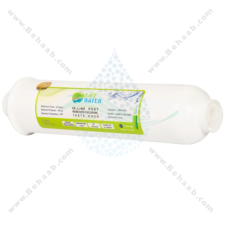 فیلتر پست کربن تصفیه آب نیمه صنعتی لایف واتر - Post Activated Carbon PAC Water Filter Replacement Life Water