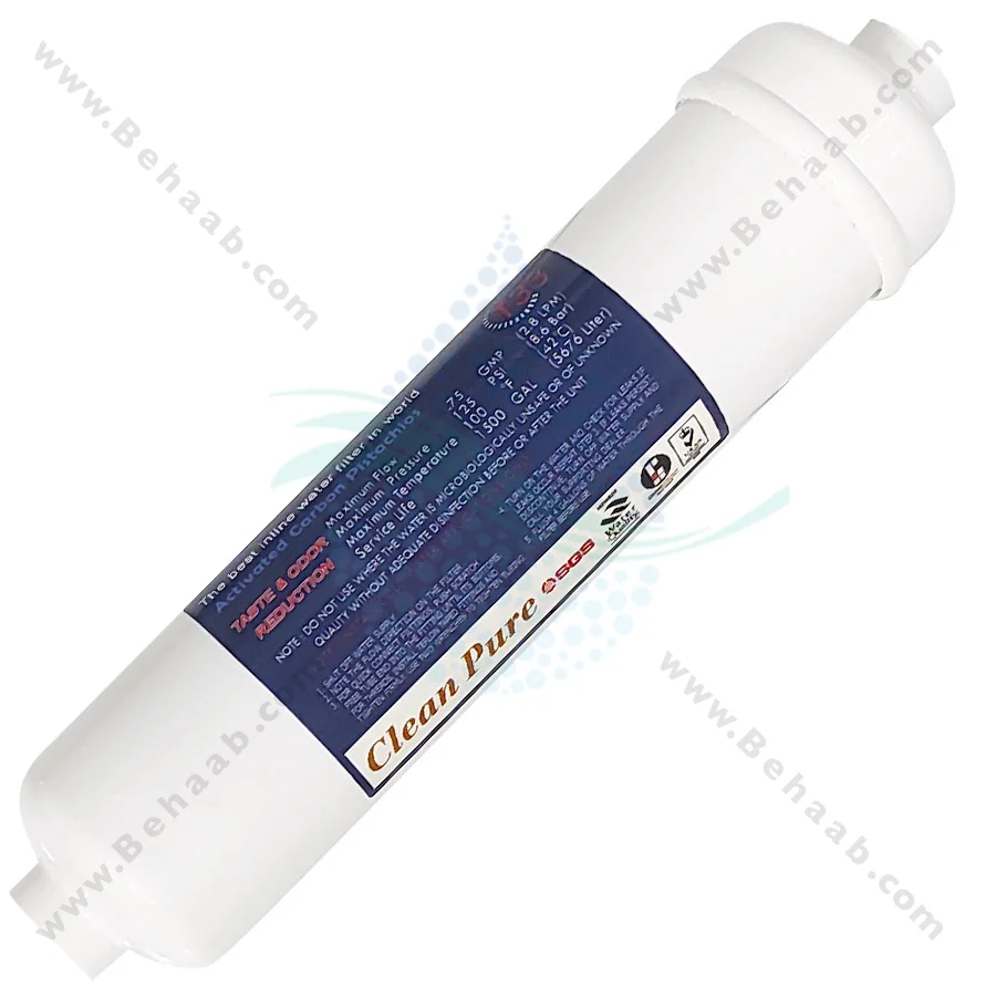 فیلتر پست کربن تصفیه آب نیمه صنعتی کلین پیور - Post Activated Carbon PAC Water Filter Replacement Clean Pure