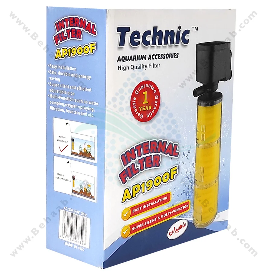 فیلتر داخلی آکواریوم تکنیک مدل AP1900F - Aquarium Internal Filter Technic AP1900F