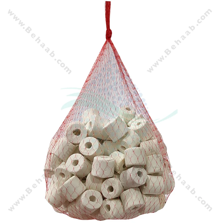 سرامیک آکواریوم جنکا مدل CR-1000 وزن 1000 گرم - Jeneca CR-1000 Bio Ceramic Rings Aquarium Filter Media
