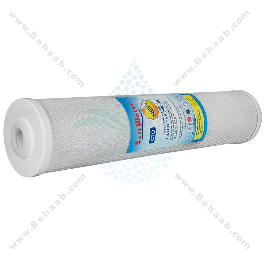 فیلتر کربن بلاک 20 اینچ جامبو سافت واتر - 20 inch Jumbo Carbon Block Water Filter Cartridge Soft Water