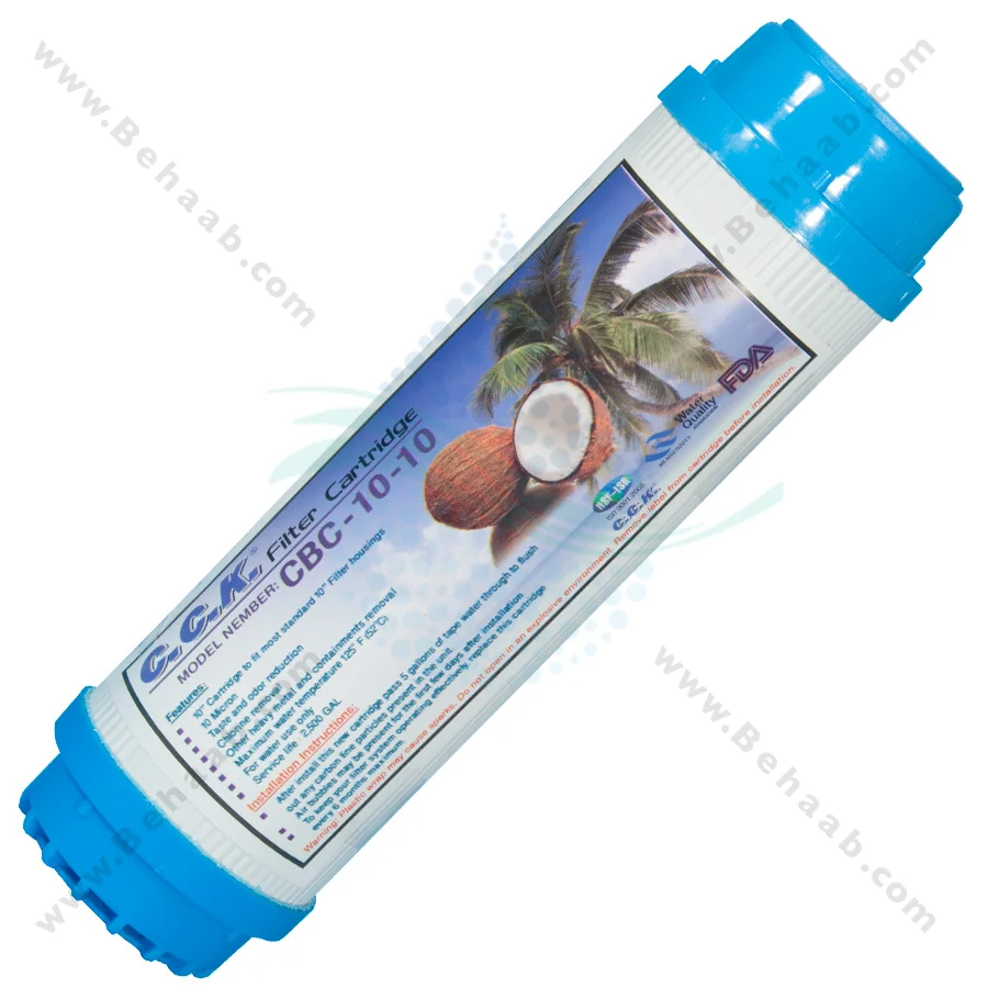 فیلتر کربن پودری سی سی کا ایرانی مدل CBC-10-10 - 10inch Granular Activated Carbon GAC Water Filter Cartridge CCK CBC-10-10