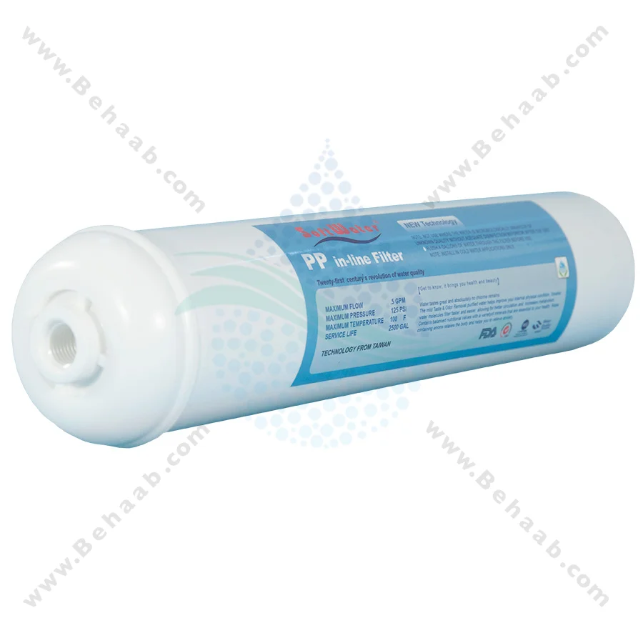 فیلتر اینلاین الیافی سافت واتر 5 میکرون - 5Micron Inline Sediment Filter Cartridge Soft Water